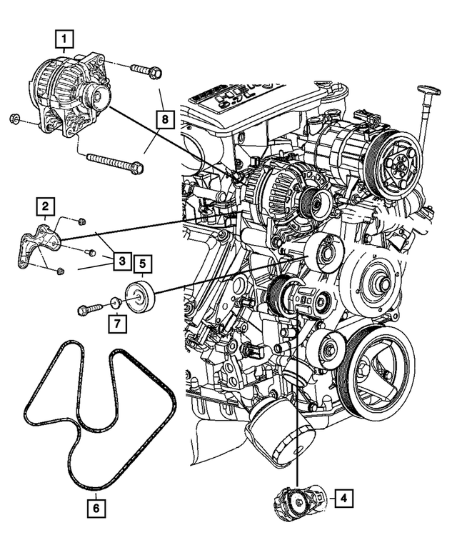 R4801769AB - Electrical: Engine Generator, Remanufactured for Mopar Image image