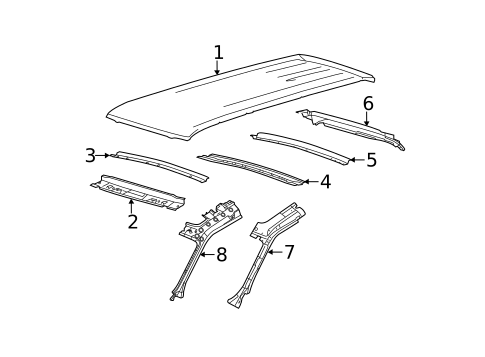 Roof & Components for 2010 Ford Flex #0