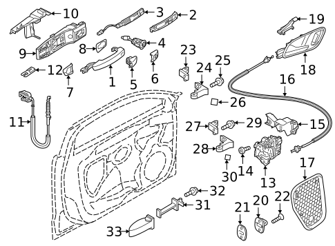 Lock & Hardware for 2017 Audi A3 Quattro #0