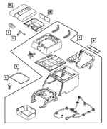 1ER69XDHAA - Interior Trim: Floor Console for Mopar Image