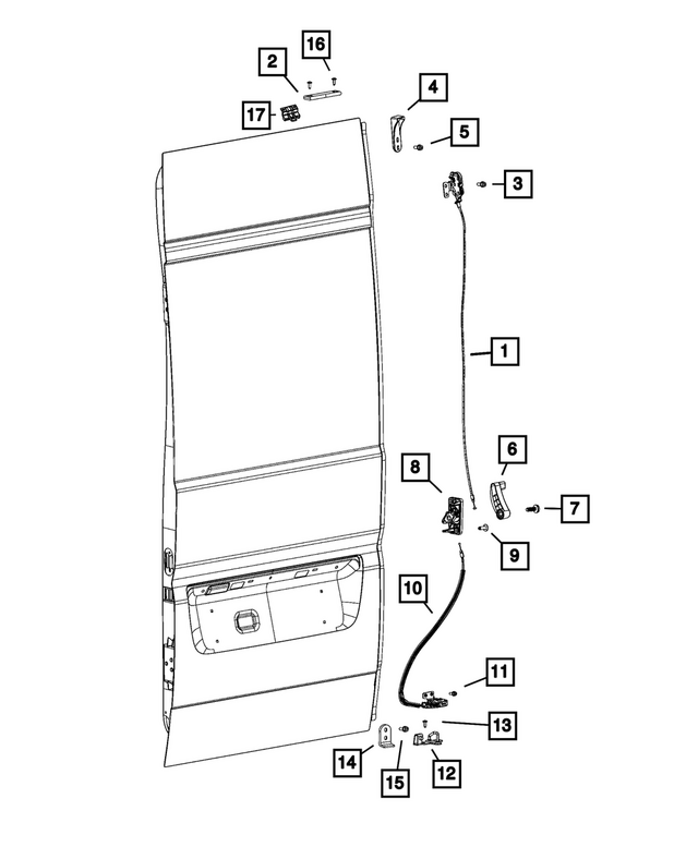 68375886AA - Doors, Door Mirrors and Related Parts: Door Latch Striker for Mopar Image image