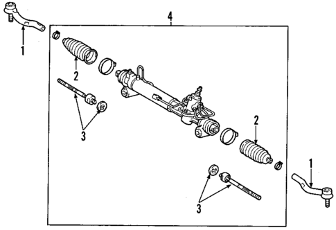 Steering Gear & Linkage for 2008 Lexus RX400h #1