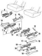 16801424 - Body: Seat Track for Oldsmobile: Achieva | Pontiac: Grand Am Image