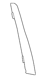 5K4837902A041 - Body: Frame Molding for Volkswagen: Golf, Golf R, GTI Image