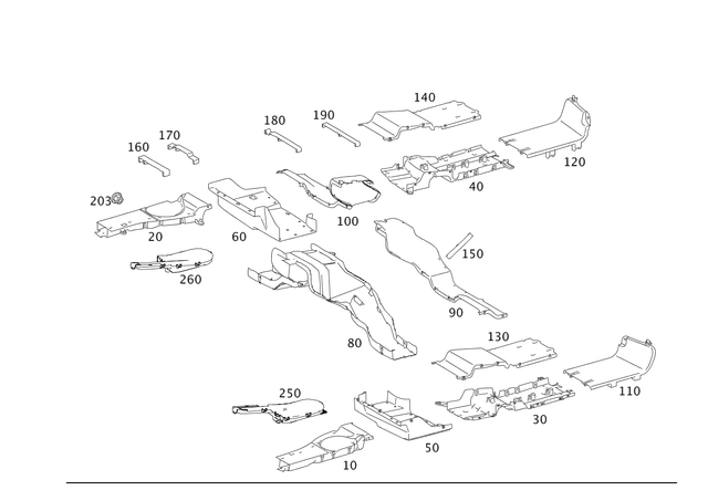 2218210736 - Electrical System: Cover for Mercedes-Benz Image image