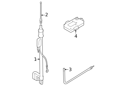 Antenna & Radio for 2003 Hyundai Elantra #0