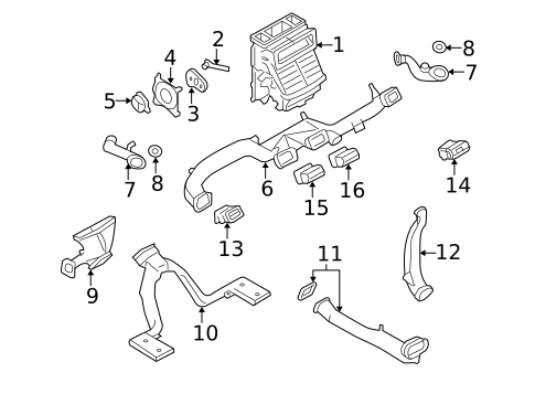 Ducts for 2006 Ford Five Hundred #0