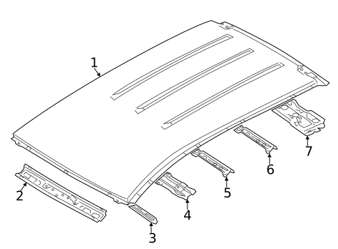 Roof & Components for 2012 Mazda 5 #0