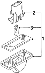 357943021 - Electrical: License Lamp for Volkswagen Image