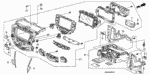 39177SDAL51ZARM - : Panel, Front In-Dash (2CK4) (AM/FM/6CD/XM) *NH482L* (RMD) (Black Metallic) for Honda Image