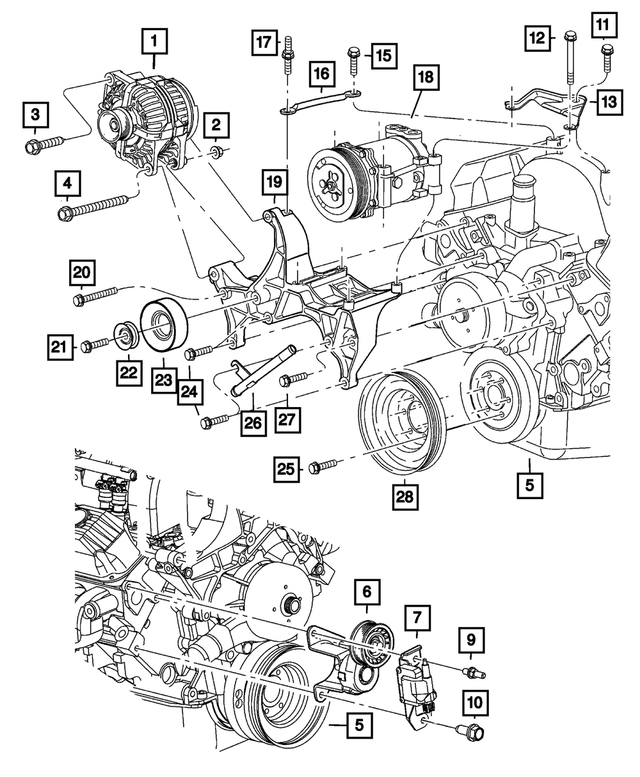 « 56029913AA –  : Moteur Generateur pour Mopar Image »