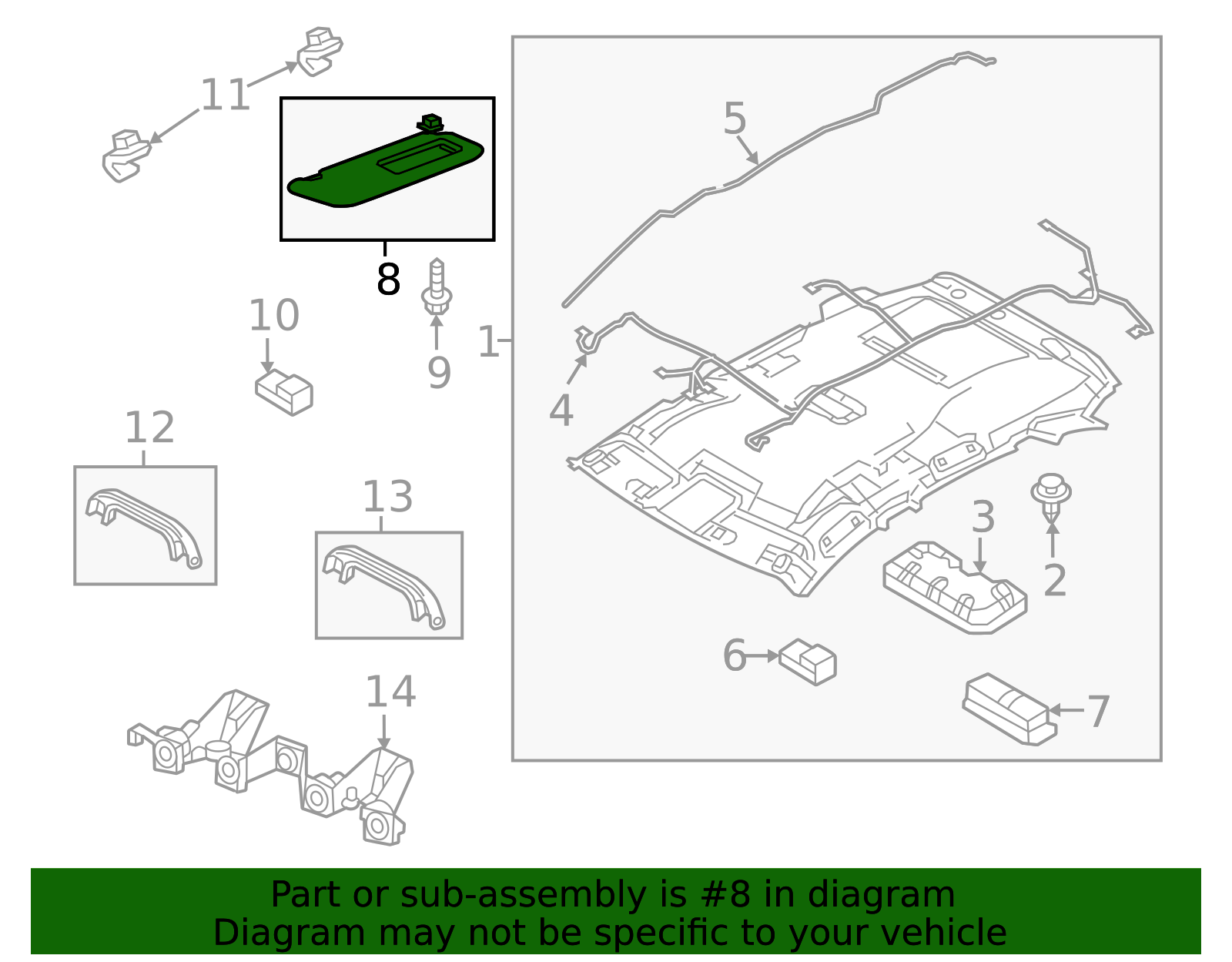 VA41-69-270-75 - Sun Visor - 2023-2025 Mazda CX-50 | Mazda Swag