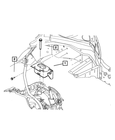 Engine Mounting for 2001 Chrysler PT Cruiser #3