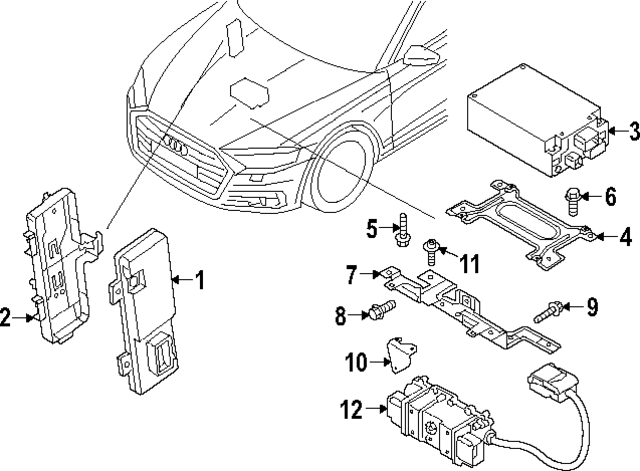 4KE915233AC - Electrical: Control Module for Audi Image