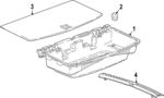 86544076 - Body: Storage Compartment for Chevrolet: Traverse, Traverse Limited Image