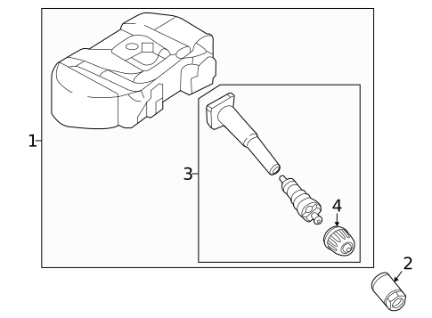 Tire Pressure Monitor Components for 2022 Hyundai Kona Electric #0