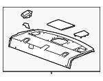 20960728 - Body: Pkg Tray Trim for Cadillac: CTS Image