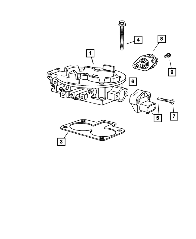 53031806AB - : Throttle Body for Mopar Image