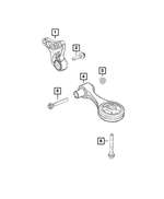 6510173AA - 1.4L Turbo; Engine: 6 Lobe External Head Bolt for Mopar Image