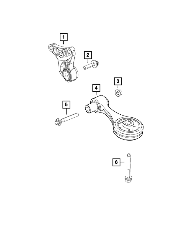 6510173AA - 1.4L Turbo; Engine: 6 Lobe External Head Bolt for Mopar Image