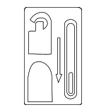 82891ZF00A - Body: Child Lock Label for Nissan: NV3500 Image