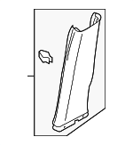 8P486724061S - Body: Lower Center Pillar Trim for Audi: A3, A3 Quattro Image