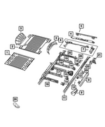 68590252AA - Body Sheet Metal Except Doors: Rear Floor Pan for Mopar Image