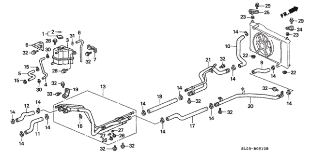 Radiator Hose for 1993 Acura NSX #0