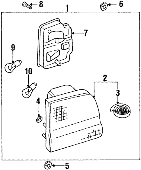 Combination Lamps for 1995 Nissan Maxima #0