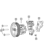 5184594AF - Steering: Power Steering Pump Bracket for Mopar Image