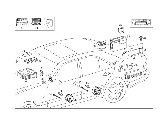 2028171420 - Electrical System: Information Label for Mercedes-Benz Image image