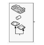 928503S000YDA - Body: Roof Lamp Assembly for Hyundai Image