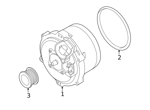 Alternator for 2003 BMW 540i #0