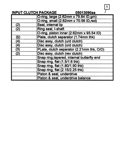 Seal and Shim Packages for 2003 Dodge Ram 2500 #5