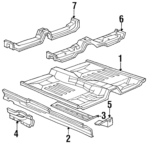 Floor for 1992 Ford Taurus #1
