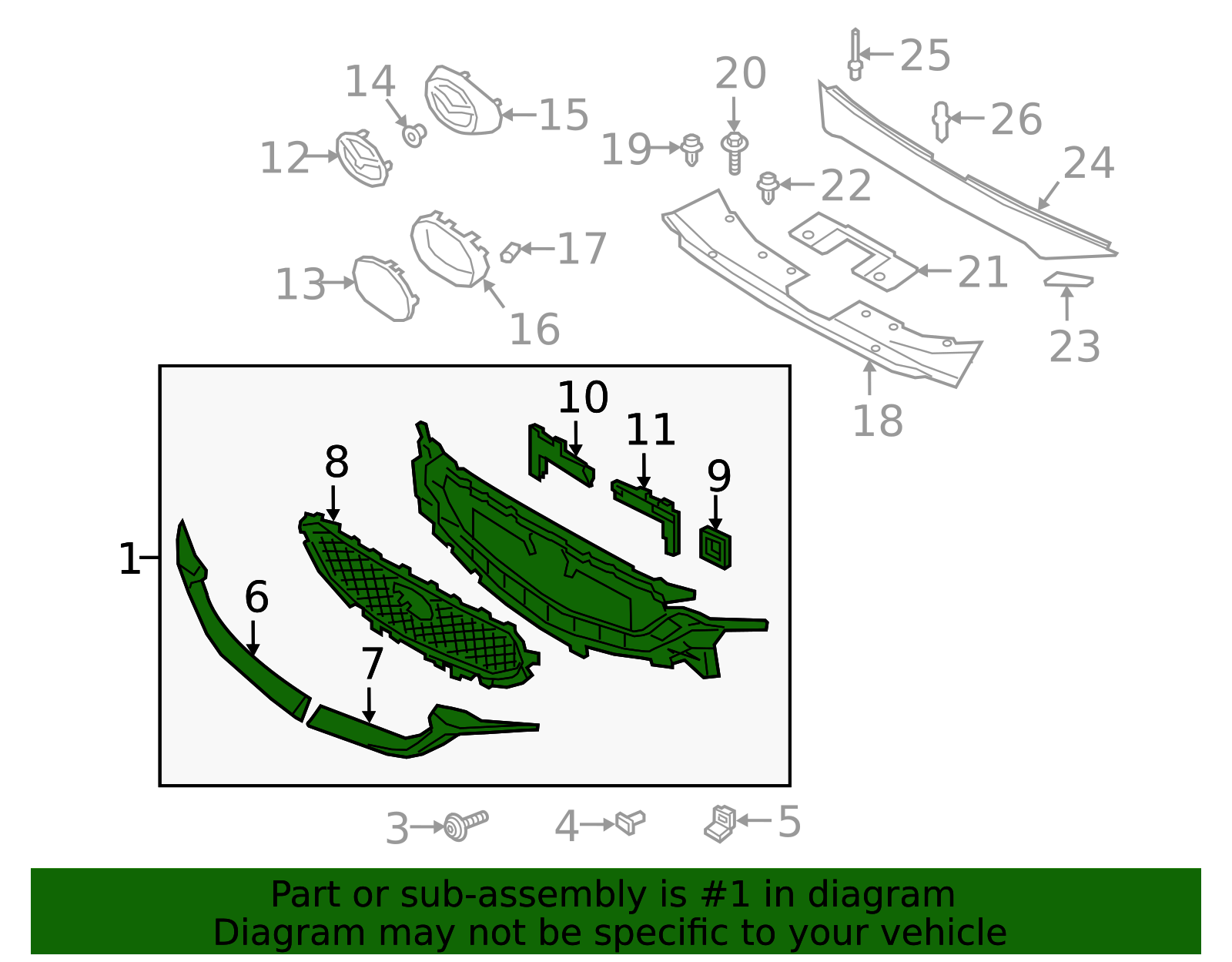 2017-2021 Mazda CX-5 Grille Assembly KB8D-50-710J | TascaParts.com