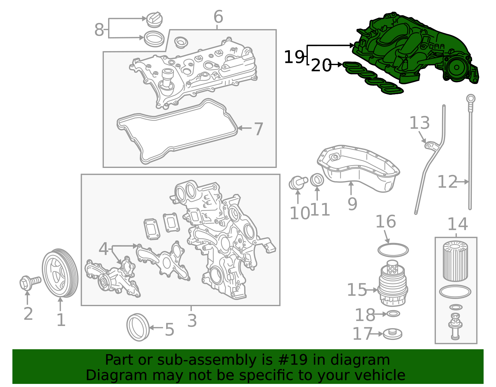 2024-2025 Lexus TX550h+ Engine Intake Manifold 17190-31330 | OEM Parts ...