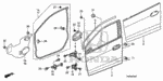 90112SB4000 - Body/Air Conditioning: BOLT, FLANGE (6X14) for Honda Image