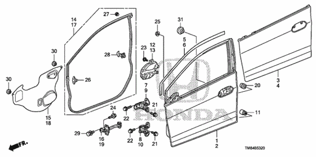 Front Door Panels for 2011 Honda Insight #0