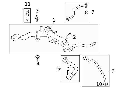 Hoses & Lines for 2021 Subaru WRX #2