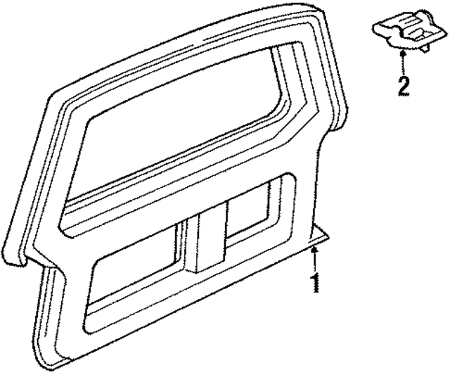 FOTZ9840010A - Body: Gate Assembly for Ford: Bronco II Image