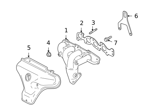 Exhaust Manifold for 2009 Suzuki SX4 #0