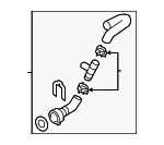 4H0121055AA - Cooling System: Lower Hose for Audi Image