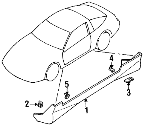 Side Ground Effects for 1990 Mitsubishi Eclipse #0