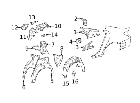 Inner Components for 2011 Lexus LS460 #0