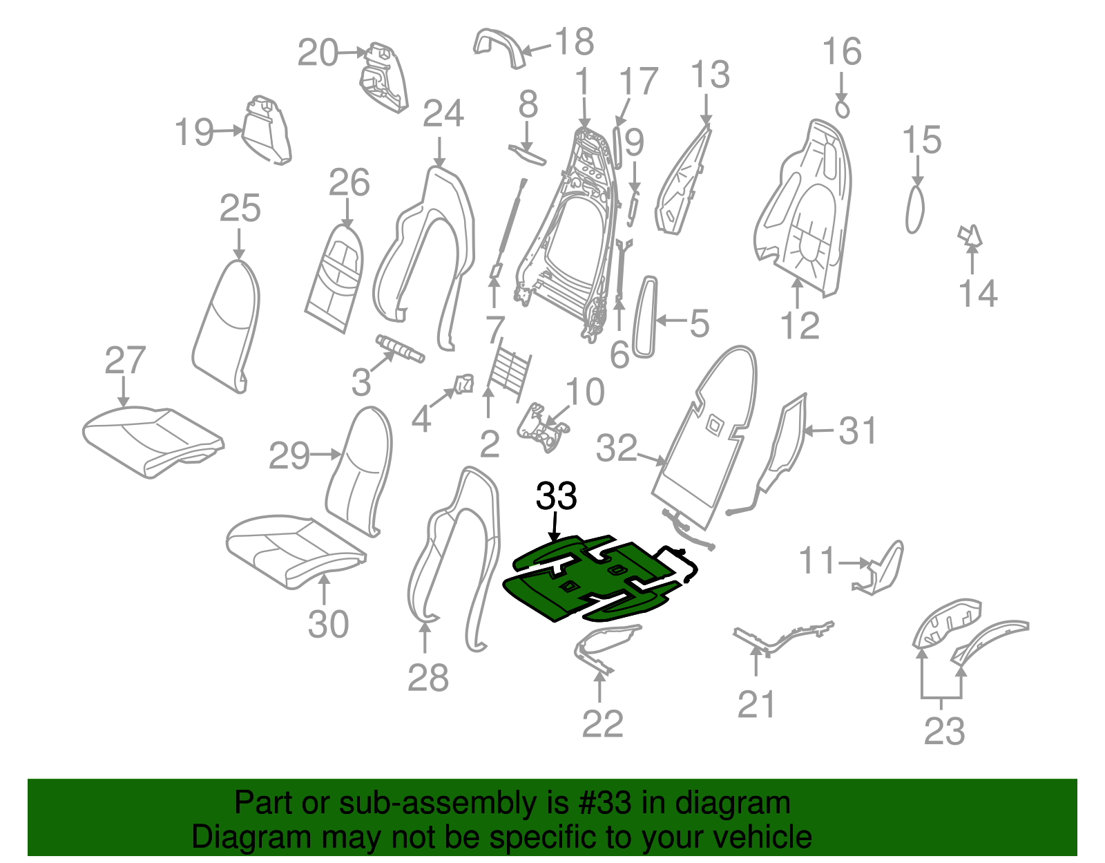 Seat Cushion Heater - Porsche (997-653-117-00)