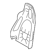 98752130305D07 - Body: Seat Back Panel for Porsche: Boxster, Cayman Image