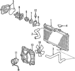 19200P0A003 - : Water Pump for Acura Image
