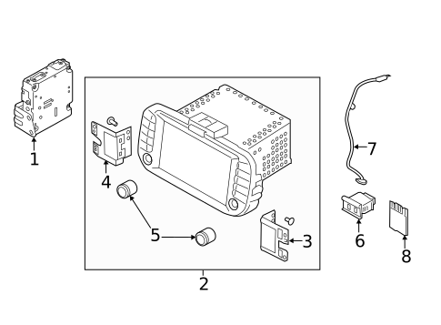NAVIGATION SYSTEM COMPONENTS for 2017 Kia Soul #0