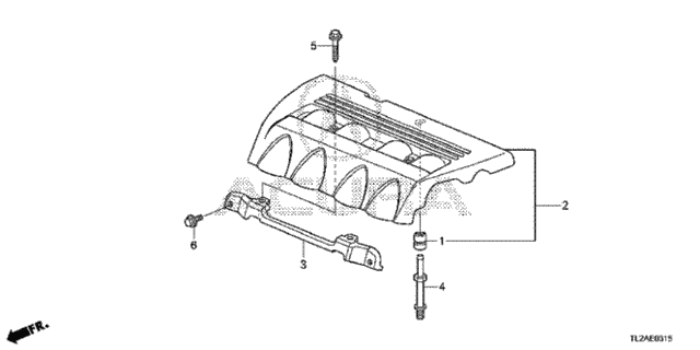 Engine Cover (L4) for 2013 Acura TSX #0